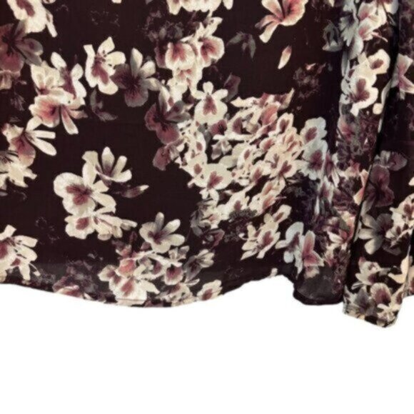 NWT Cupcakes and Cashmere | Women's Jerrin Floral-Print Blouse Size Medium - Picture 7 of 14